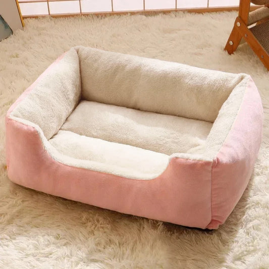 Rectangular Plush Cat Bed