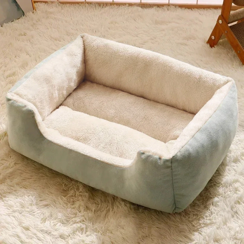 Rectangular Plush Cat Bed