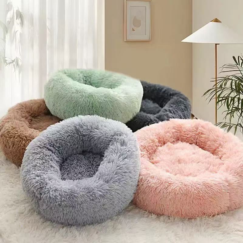 Round Plush Pet Bed
