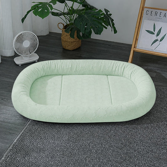 Quilted Oval Dog Bed