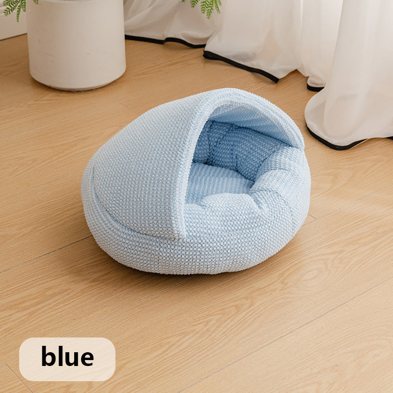 Semi Enclosed Cat Cave Bed