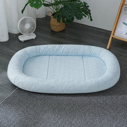Quilted Oval Dog Bed