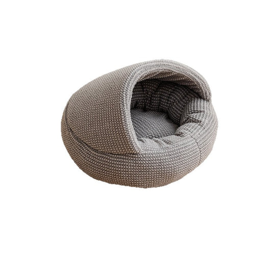 Semi Enclosed Cat Cave Bed