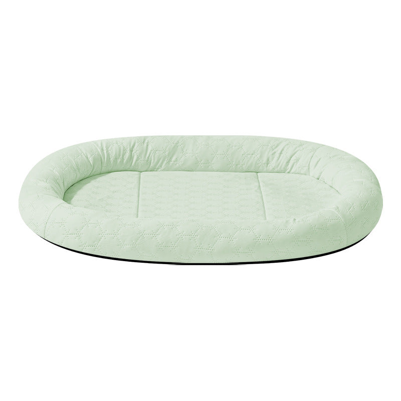 Quilted Oval Dog Bed