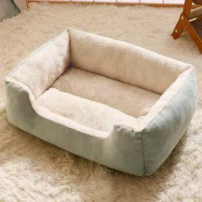 Rectangular Plush Cat Bed