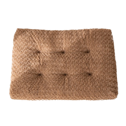 Rectangular Tufted Plush Dog Bed