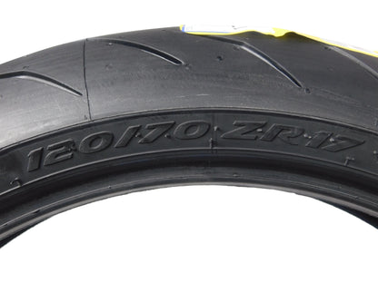 120/70ZR17 Front & 240/45 ZR17 Rear Tire with Keychain